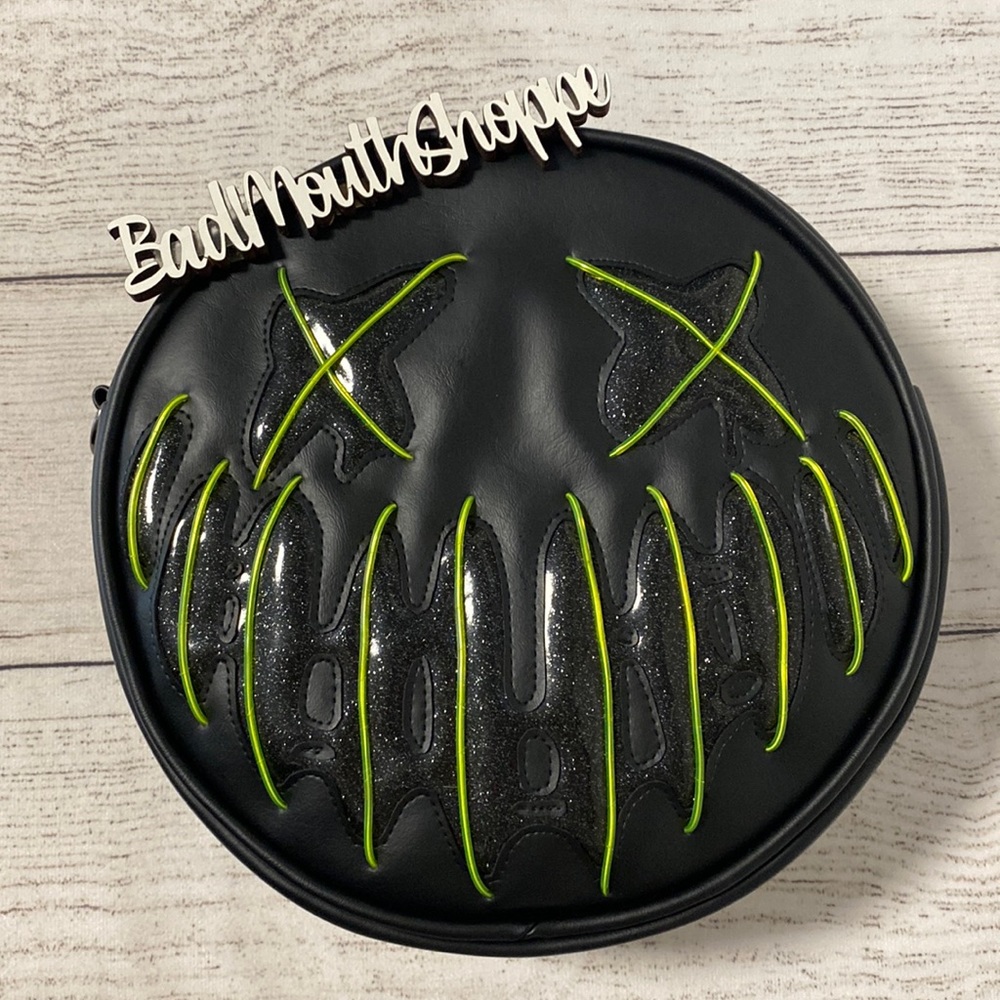 *Sewing Samhain The Purge Light Up LED Green Crossbody Purse Bag